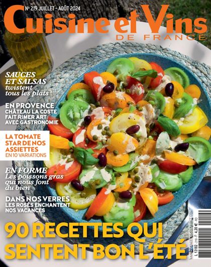 Couverture Cuisine et Vins de France n° 219 de juin 2024